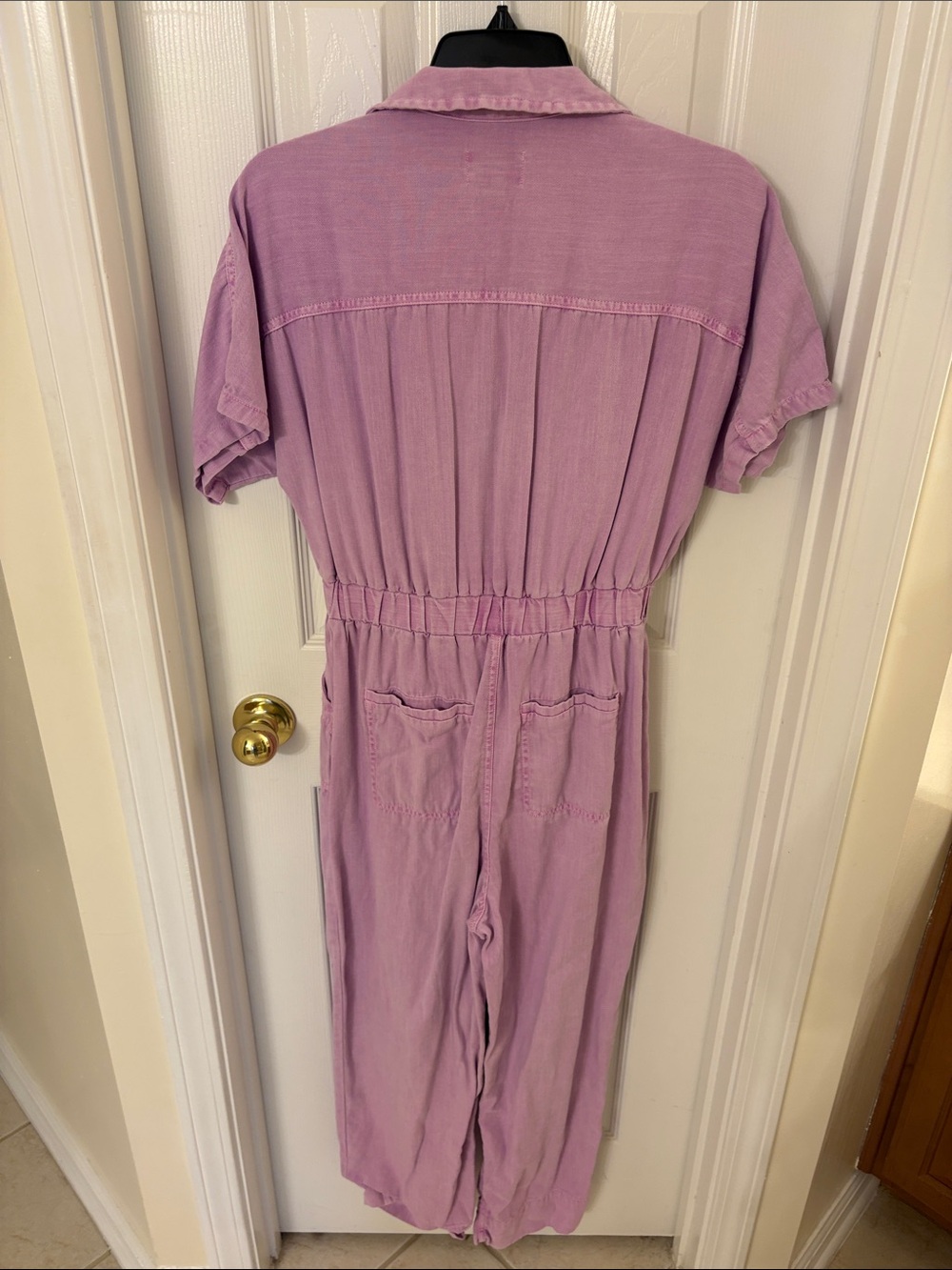Universal Thread Lilac Straight-Leg Jumpsuit with Tie Waist - Picture 3 of 4